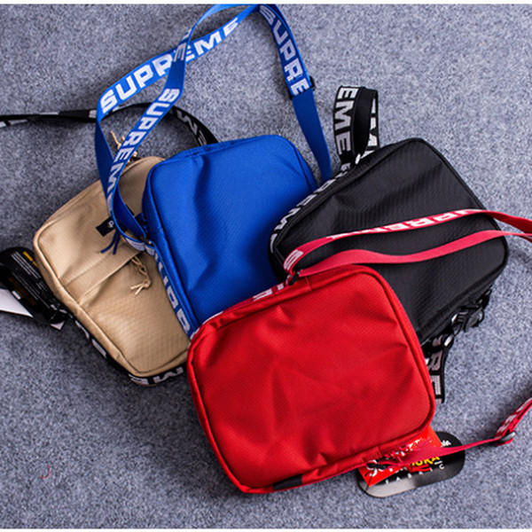 Sup 44th Pack Chest Pack Unisex Fanny Pack Fashion Waist Bag Men Canvas Hip-Hop Belt Bag Men Messenger Bags 18ss Small Shoulder Bags