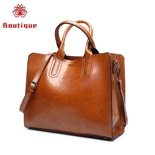 Boutique Leather Handbags Big Women Bag High Quality Casual Female Bags Trunk Tote Spanish Brand Shoulder Bag Ladies Large Bolsos