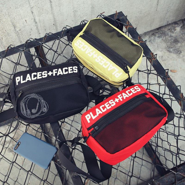 Places+Faces Skateboards Bag P+F Message Bags Waist Pack Chest Pack Sparkle Festival Hologram Bag 4 Colors Backpack Waist Bags