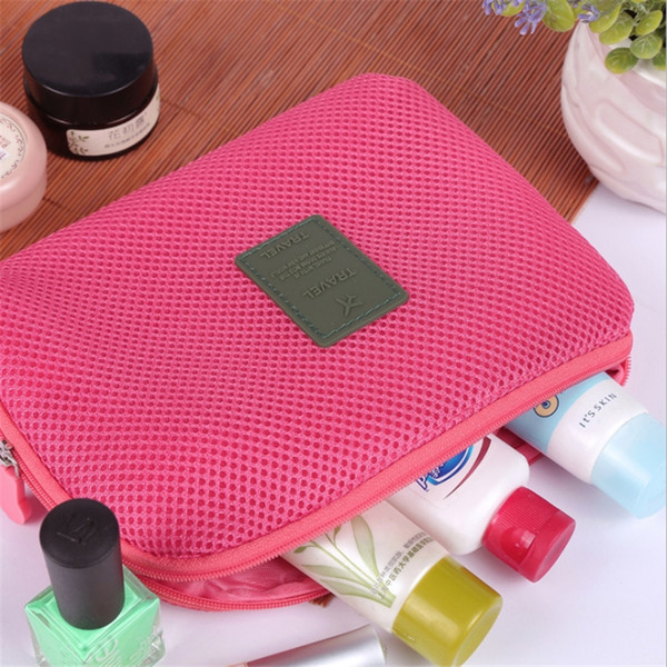 Travel Toiletry Bag Organizer Shockproof Stuff Sacks Women Mini Travel Wash Storage Bag Ladies Makeup Pouches Cosmetic Package