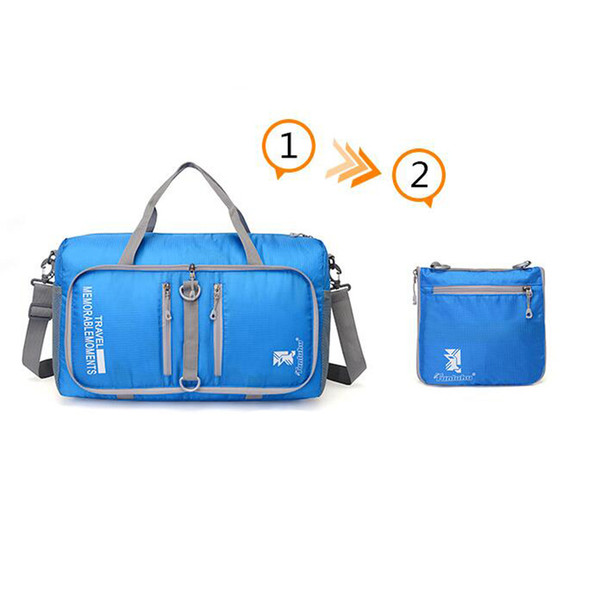 Outdoor Unisex Large Capacity Foldable sling shoulder Multifunctional sport bag Travel sport Fitness Gym Baghandbag Duffle Bag