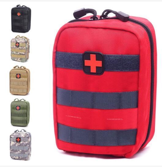 Empty Bag for Emergency Kits Tactical Medical First Aid Kit Waist Pack Outdoor Camping Hiking Travel Tactical Molle Pouch Mini Newest A NO1