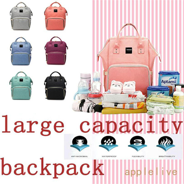 Wholesale Diaper Bag Backpack Multi-Function Waterproof Maternity Nappy Bags for Travel with Baby Large Capacity Durable and Stylish Gray