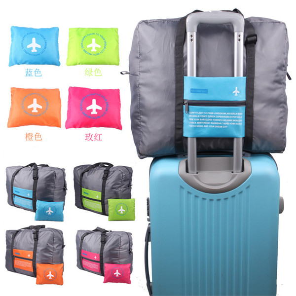 Big Capacity Travel Stuff Sacks Brand New Nylon Folding Bag Waterproof Flight Trolley Bag Stuff Packs