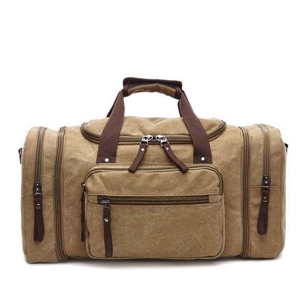 New 2019 Designer Men Large Capacity Canvas Mountaineer Travel Bag Multifunctional Bucket Tote Casual Trip Shoulder Bags An148