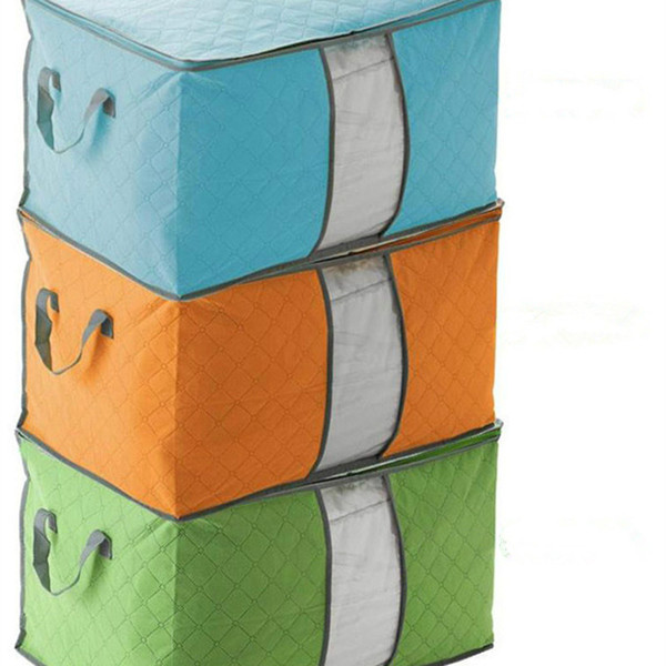 Portable Non Woven Quilt Storage Bag Clothing Blanket Pillow Underbed Bedding Big Organizer Bags House Room Storage Boxes buggy bags