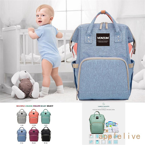 Diaper Mummy Bag Multi Function Waterproof Travel Backpack Nappy Bags Baby Care Baby Bottle Bags