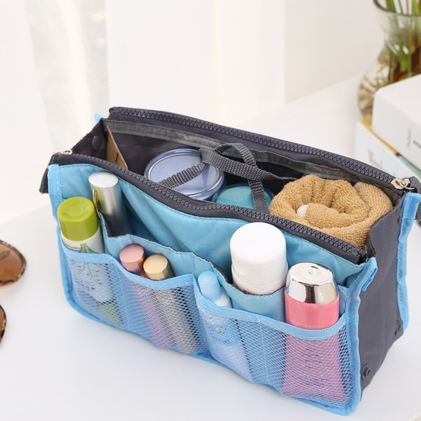 Women Fashion Organizer Travel Bag Purse Handbag Insert Tidy Makeup Cosmetic bag Storage Phone Bag Pouch Tote Sundry MP3/Mp4 Bags