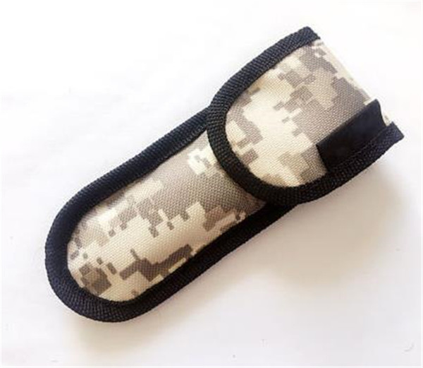 Hot Sale Camouflage Case Nylon Pouch Sheath Bag For Folding Knife Tool Back Belt Clip Case FF-K073