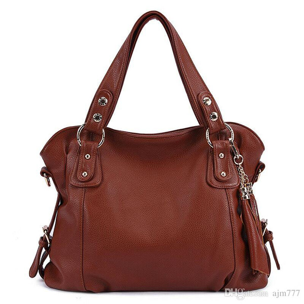 Wholesale and retail 2018 new women leather shoulder bag, handbag, free delivery.