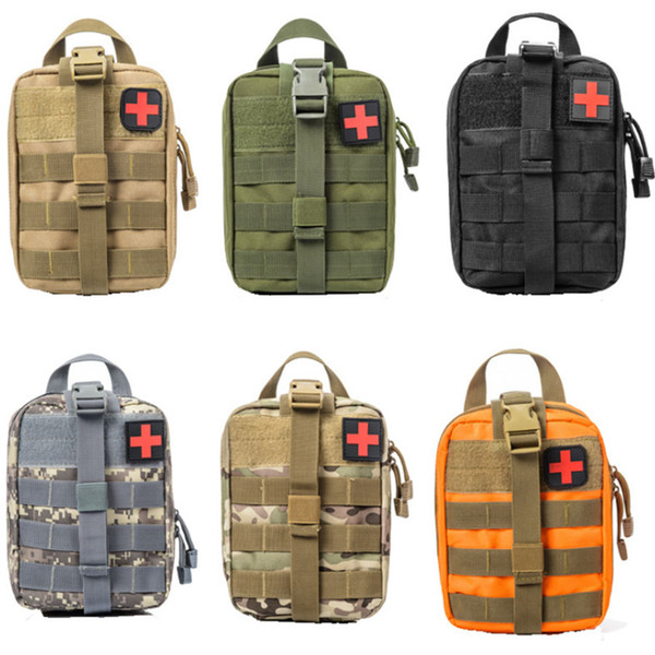 Unisex High Quality Camouflage 7 Colors 600D Oxford Waterproof Outdoor Molle First Aid Medical Waist Tools Bag