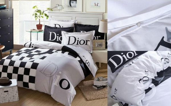 2019 High quality Reactive Printing cotton 4 pcs Bedding Set include duvet cover Bed sheet Pillowcase Bed linen Sheet 006