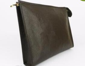 New Travel Toiletry Pouch 26 cm Protection Makeup Clutch Women Genuine Leather Waterproof 19 cm Cosmetic Bags For Women + Dust Bag
