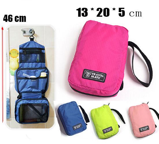 Travel Cosmetic Makeup Bag Toiletry Case Waterproof Make Up Wash Organizer Storage Bags Hanging Pouch Container Storage Bag New