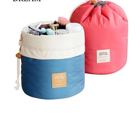 2019 Shaped Travel Cosmetic Bag Nylon High Capacity Drawstring Elegant Wash Bags Makeup Organizer Storage Bag