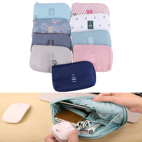 7 Style Cosmetic Women Necaire Make Up Bag Travel Waterproof Portable Flamingo Makeup Bag Toiletry Kits