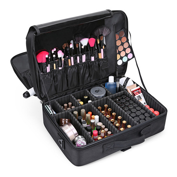 Profional Makeup Organizer For Manicure Cosmetic Storage Case Bolso Mujer Travel Large Capacity Storage Suitcases