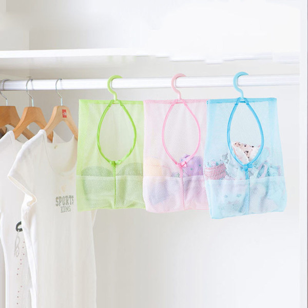 2019 Multi-function Space Saving Hanging Mesh Bags Clothes Organizer for Bedroom New cosmetic Bag