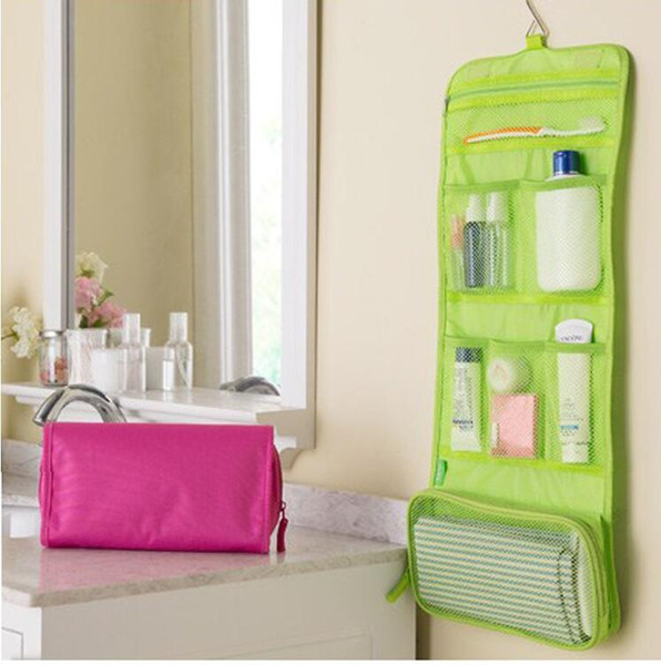 New Portable Organizer Bag Foldable Travel Make up Portable Traveling Bag Toiletry Bags Wash Bag Bathroom Accessories