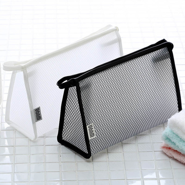 Transparent portable simple makeup storage bag large capacity storage bag multi-function waterproof moisture-proof Korean wash bag