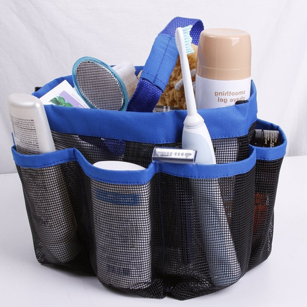 3 Colors Shower Caddy Oxford Bathroom Hanging Storage Bag Home Makeup Organizer Holder Hosekeeping Accessories DC532