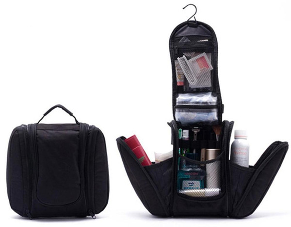 Free shipping 2015 Black New Orgarnizer Shaving men's travel bags Deluxe Large Hanging Hook Travel Toiletry Kit bag