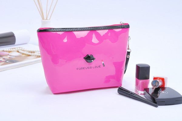 New ladies handbag Korean version of the portable travel multi-function storage bag fashion lips wash cosmetic bag