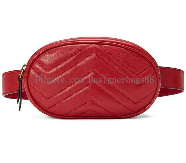 Practical New Designer leather Love heart V Wave Pattern waist bags women men high quality shoulder bags Belt Shoulder Bag Women chain Bags