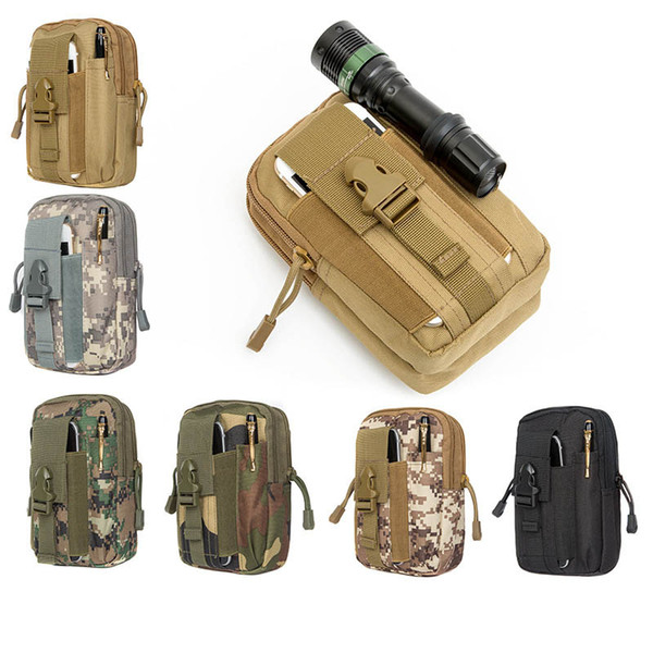 Tactical Military Outdoor Molle Waist Bag Utility Pouch Phone Case Men's Sport Casual Waist Pack Purse Camping Hunting Bags