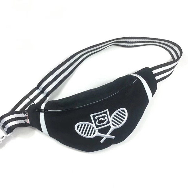 NEW style waist bag with belt black canvas belt bag good quality sport purse