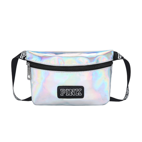 Holographic Fanny Pack Sport Waist Bag With Adjustable Belt for Running, Hiking, Traveling, Camping, Partying, Jogging