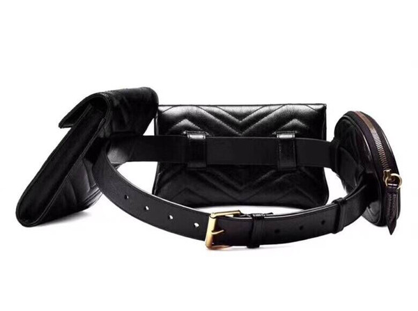 Luxury Waist bags New Style 3 in 1 waist bags for men and women Fashion designer crossbody bags genuine leather mens waistpacks A279