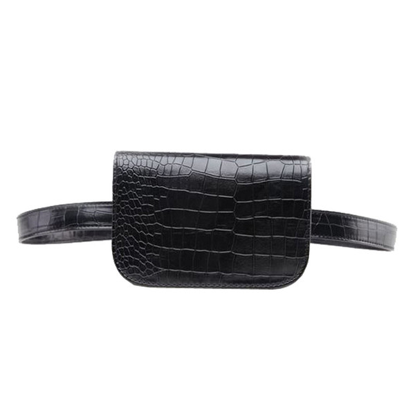 Fashion Women Waist Bag Vintage Pu Leather Waist Bag Women Alligator Waist Pack Travel Belt Wallets S170