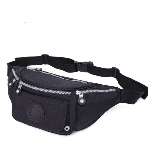 good quality Waist Bag Men's Money Belt Nylon Casual Multifunctional Fanny Pack Bags Male Waist Pack Solid Bum Bolsa Hip Bag