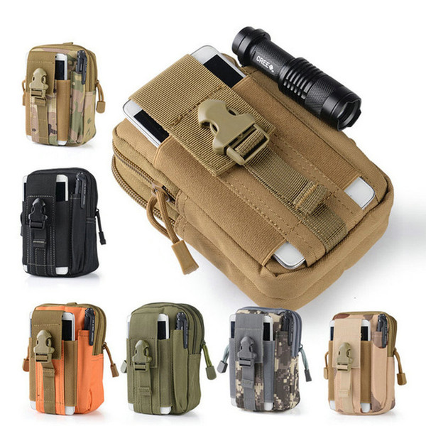 Men Outdoor Pouch Belt Military Waist Fanny Bag Running Pouch Travel Camping Bags Tactical Military Pack