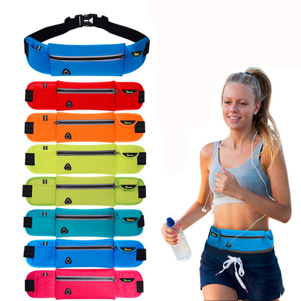 [10*40cm] Quality Multifunction Running Waist Bag Sport Packs For Music With Headset Hole-Fits Smartphones Sports Bags