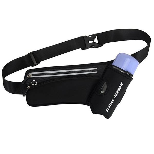 Waterproof Lightweight Nylon Waist Packs Bag Outdoor Running Ride Sport Trendy Bottle Hiking Fanny Pack With Headphone Hole Bags