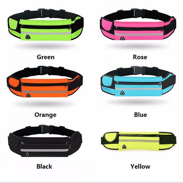 Outdoor portable waist waterproof belt phone case pouch running exercise waist phone bag Hiking Bicycling Messenger Bag Gym Wasit Pack