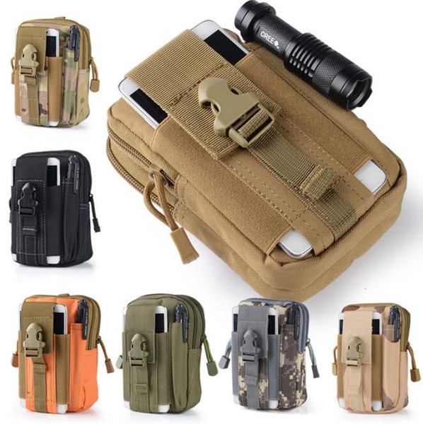 Wallet Pouch Purse Phone Case Outdoor Tactical Holster Military Molle Hip Waist Belt Bag with Zipper for iPhone/Samsung/LG/SONY