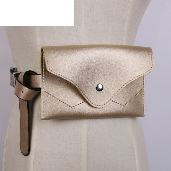 New Waist Bag High Quality Fashion Pure Color Envelope Bag Joker Leisure Personality Simple Mobile Phone Purse