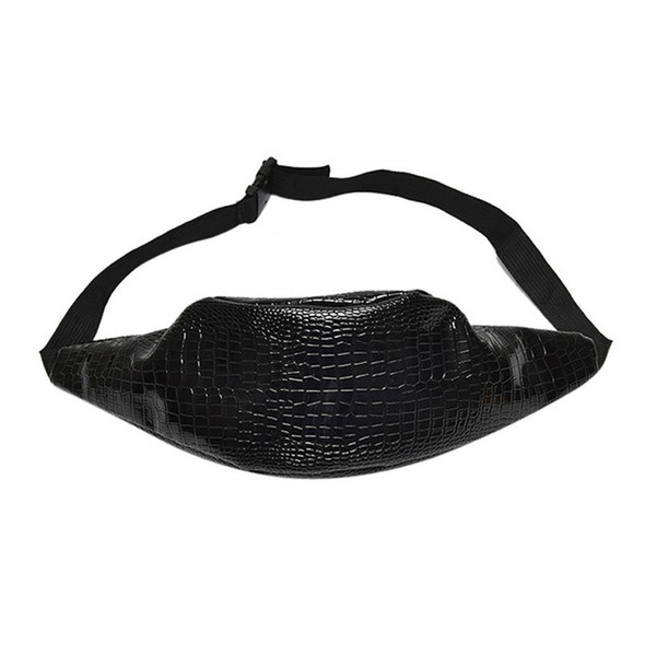 Hot Selling Women Fashion Casual Crocodile Pattern Leather Messenger Shoulder Belt Bag Chest Bag Women Utility Zipper Waist Pack