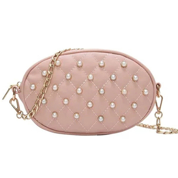 good quality Waist Bag New White Pearl Solid Pu Leather Waist Pack For Women Fanny Pack Fashion Pouch Phone Lingge Bag Bolosa