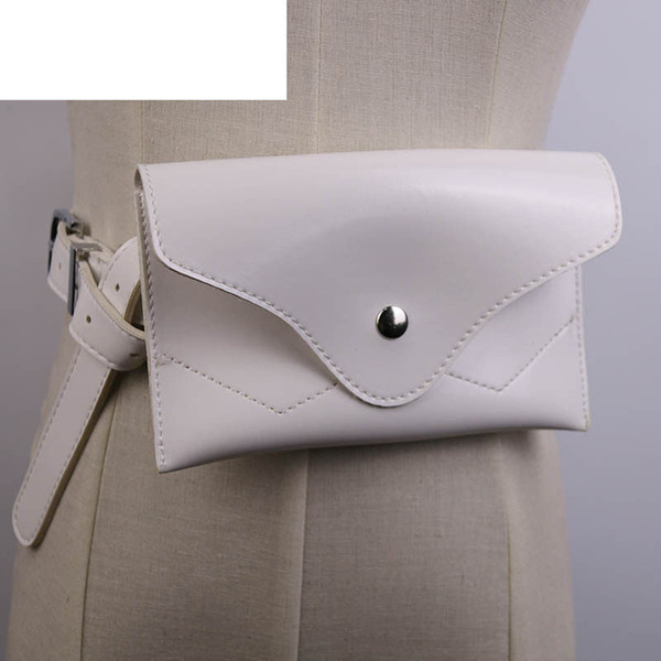 Pure Color Simple Bright Face Pockets Female 2019 New Fashion Personality Chest Bag Wild Casual Mobile Wallet High Quality