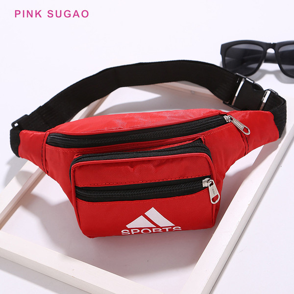 Pink sugao men and women waist bag designer chest bags waterproof mobile phone bag sport waist bags small purse pocket BHP