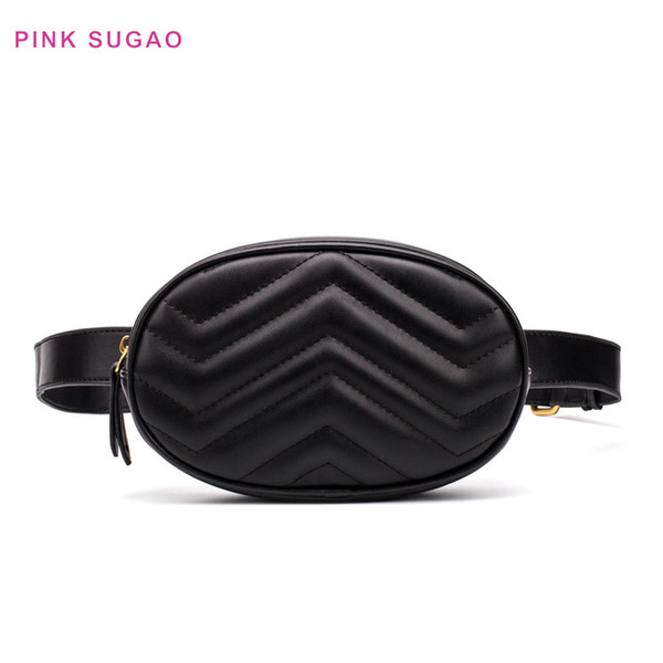 Pink sugao new styles waist bags women fashion chest bags designer crossbody bags lady shoulder bag hot sales waist bag velour material