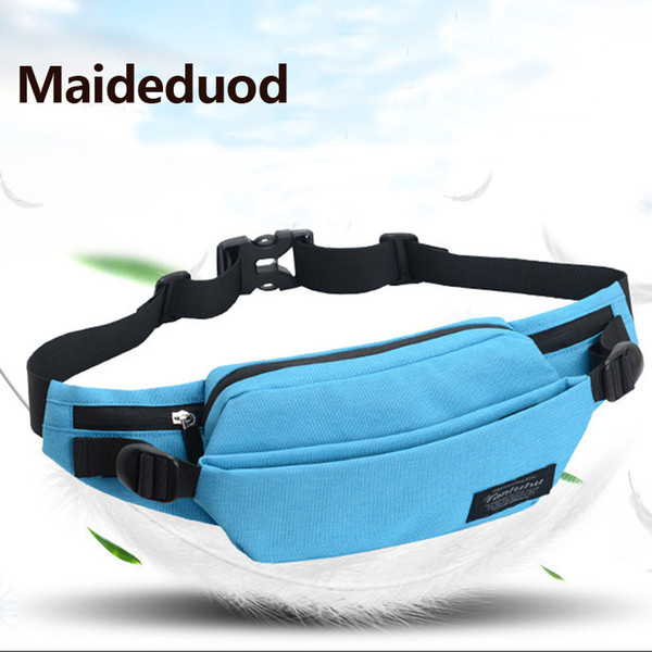 Maideduod Brand Waterproof nylon Waist Pack Bag New Men Casual Shoulder Fanny Pack Women Belt Bag Pouch Money Phone Bum Hip Bag 386