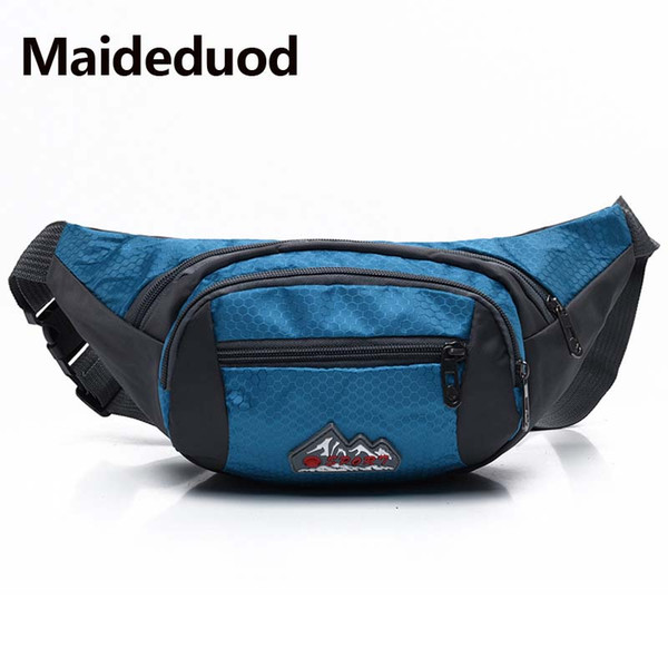 New Fashion women casual nylon waterproof waist bag & packs unisex belly bags with multiple pocket men multifunctional belt bags