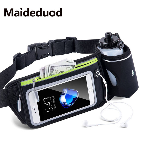 Hot sale Men Hidden kettle sports Waist Bag Pack Travel Phone Belt Bag Pouch for Men Women Men Fanny pack Casual Hip pack Black