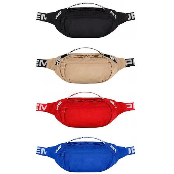 Sup Waist Bag 44th Fanny Pack Fashion Men Hip-Hop Canvas Messenger Bag 18SS 17AW Shoulder Bag