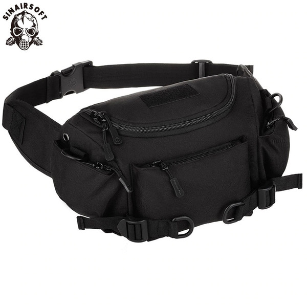 Tactical Military Waist Bag Climbing Trekking Hiking Riding Cycling Camping satchel Waist Bag Camouflage Dual-use Pouch Day Messenger Bags